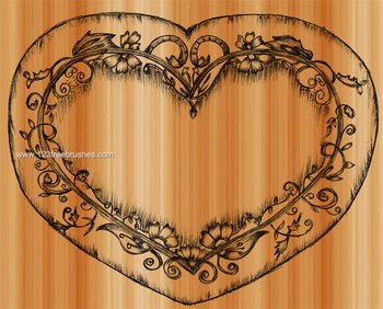 Sketchy Heart Vector and Photoshop Brush
