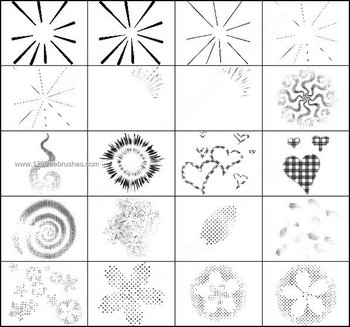 Flower Heart Brushes Photoshop