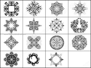 Circle Ornamental Decorative Brushes Photoshop