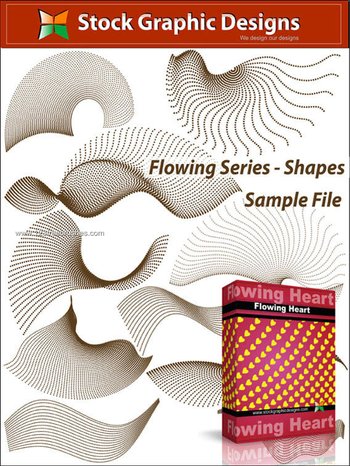 Photoshop Flowing Line Shapes Free Brushes