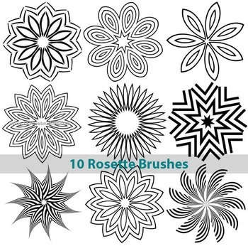 Rosette Brushes Photoshop