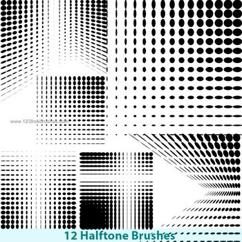 Halftone Photoshop Brushes Free Download