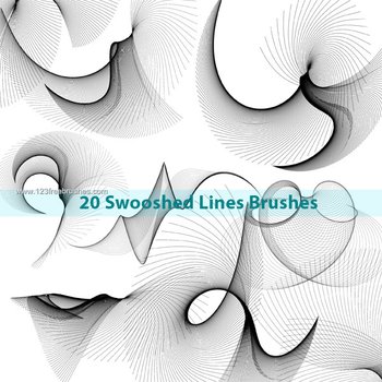 Swoosh Lines Photoshop Brushes