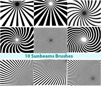 Free Photoshop Sunbeam Brushes
