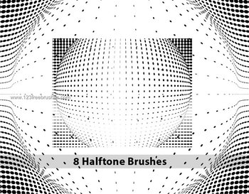 High Resolution Halftone Dot Brushes