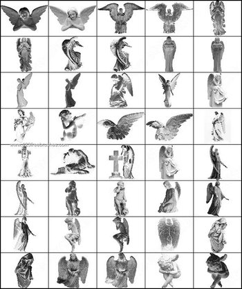 Cemetery Angels Brushes for Photoshop 7