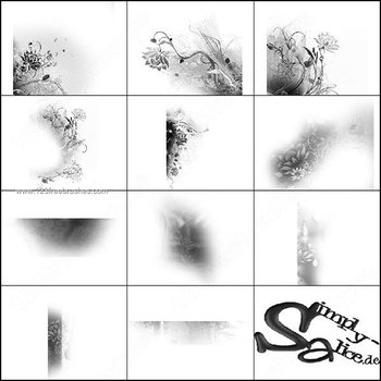 Abstract Flower Brushes