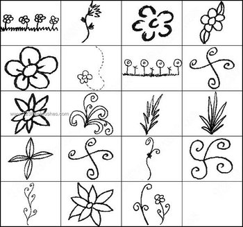 Flower Doodles Brushes for Photoshop