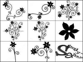 Flower Ornaments Brushes