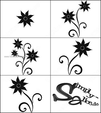 Flowers Photoshop Brushes Set