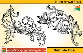 Hand Drawn Floral Photoshop Brushes