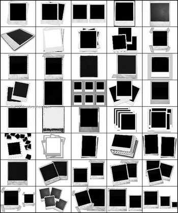 Polaroid Frames Brushes for Photoshop CS