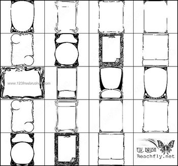 Vintage Decorative Frames Brushes