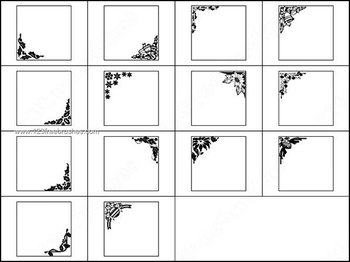 Photoshop Frames and Borders Brushes