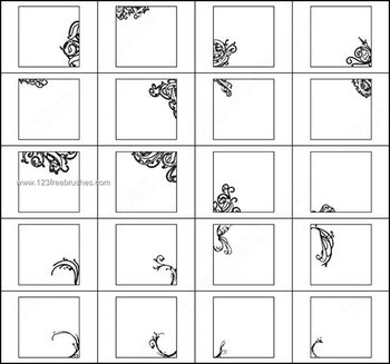 Borders and Frames for Photoshop Brushes