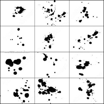 Brushes Free Ink Splatter