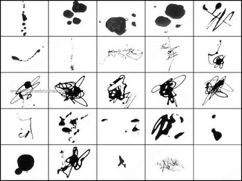 Stains – Splats – Blotches Brushes for Photoshop 7