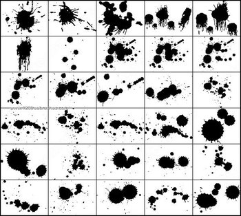 Splatter Brushes for Photoshop