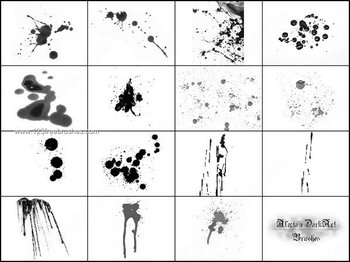 Free Blood Splatter Brushes for Photoshop CS2