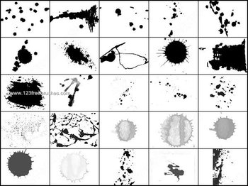 Ink Splatter Grunge Brushes Free