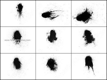 Spray Paint Brushes for Photoshop