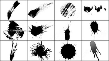 Ink Splatter Brushes Photoshop