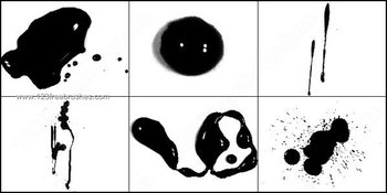 Ink Stains Brushes for Adobe Photoshop CS2