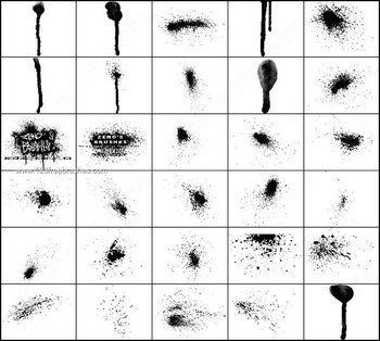 Ink Spray Brushes Photoshop