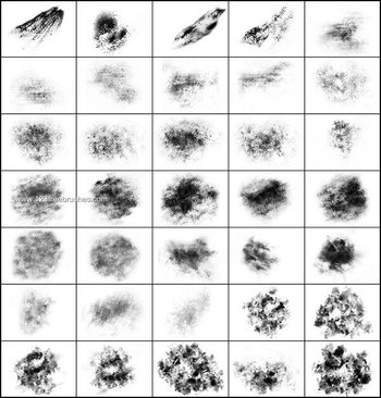 35 Grunge Abstract Brushes Free