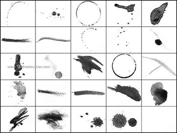 Paint – Stains – Grunge Lines Photoshop Brushes