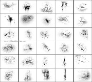 60 Grunge Brushes Photoshop Pack Free