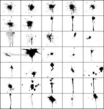 Ink Splat Splash Brush Photoshop