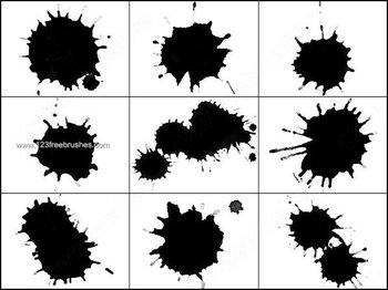 Ink Splatter Brushes Photoshop Download