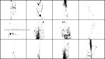 Free Grunge Splash Brushes