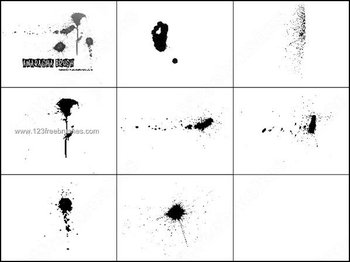 Splatter Brushes Photoshop Free