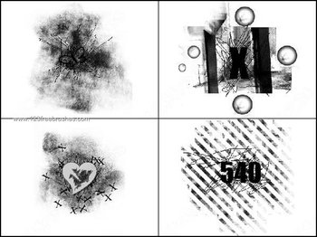 Grunge Heart Brush