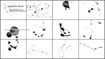Ink Splatter Brush for Photoshop 7