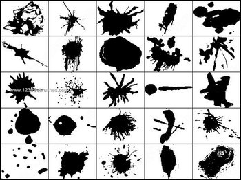Ink Splatter – Split Photoshop Brushes