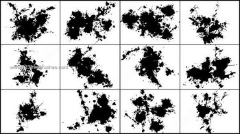 Dirty Ink Splatter Brushes Free