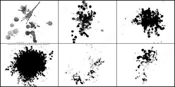 Free Blood Splatter Brushes