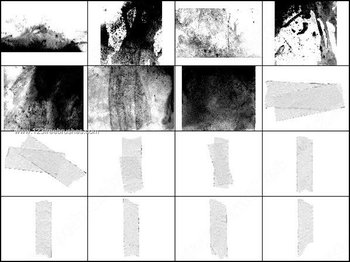 Grunge and Paper Edges Brushes Free