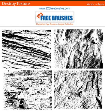 Free Grunge Destroy Texture Brush Pack