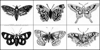 Free Vintage Butterfly Brushes