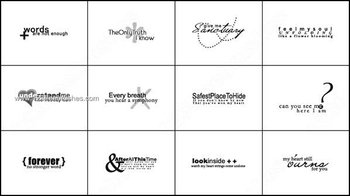 Letters Brushes for Photoshop 7