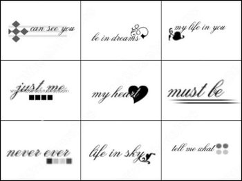 Photoshop Text Brushes