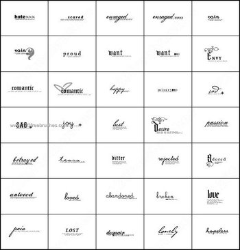 Free Photoshop Text Brushes