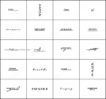 Text Brush Photoshop