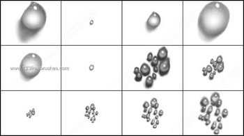 Free Water Drop Brushes Photoshop