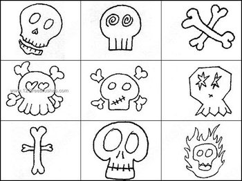 Skull Outline Brushes