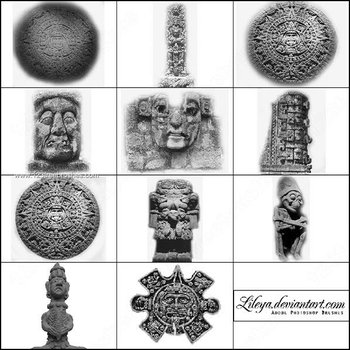 Photoshop Brushes Statue – Maya Aztec